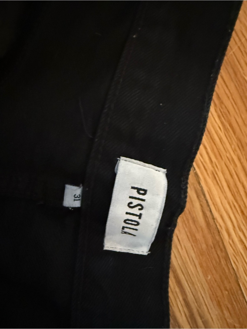 pistola Black High-Rise Frayed Hem Denim Cutoff Shorts - Picture 3 of 3